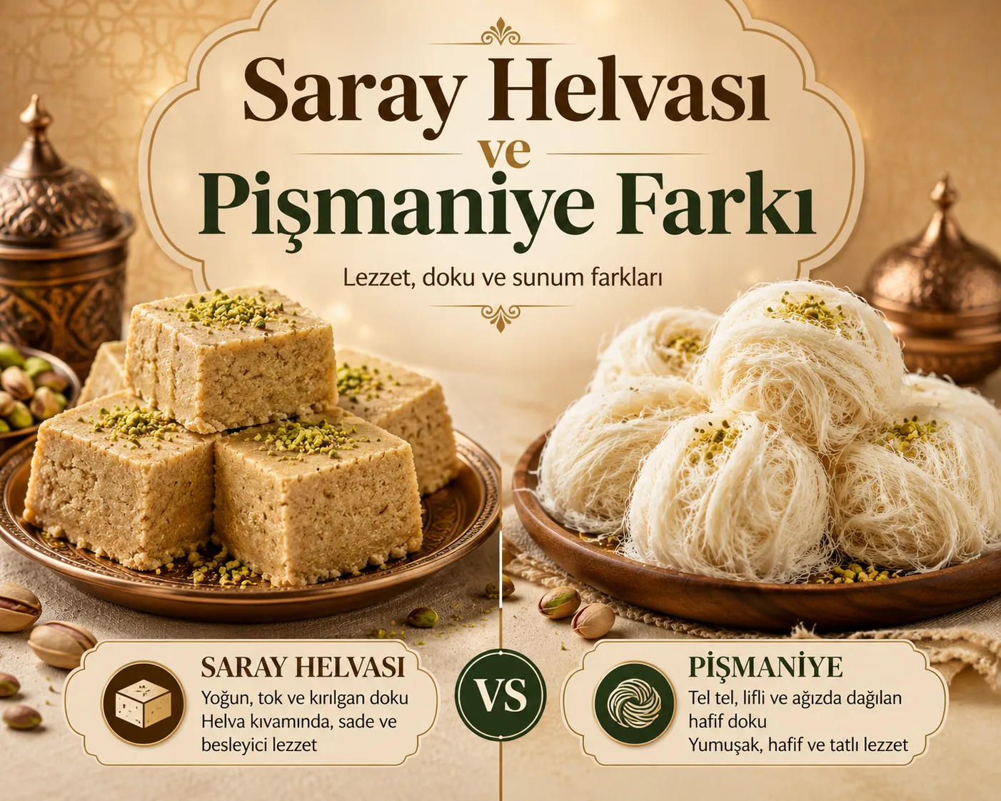 Saray Helvası ile Pişmaniye Arasındaki Fark